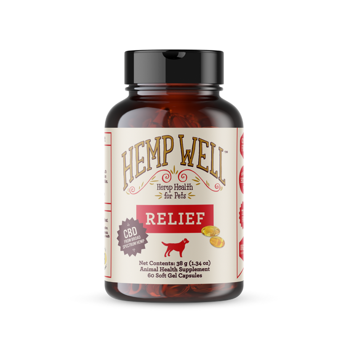 Relief CBD Capsules for Dogs - 60 ct