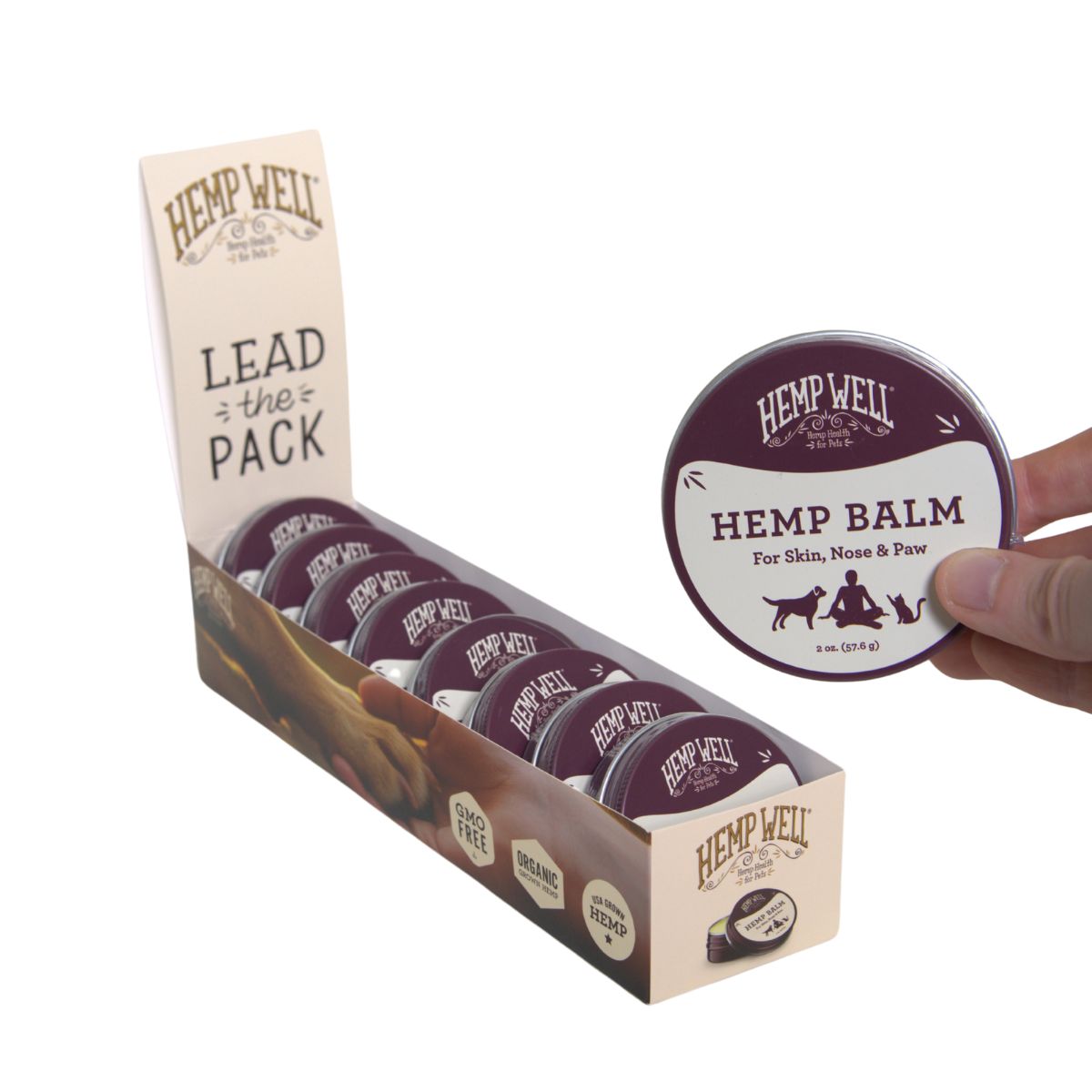 Hemp Balm Counter Display (8 units)