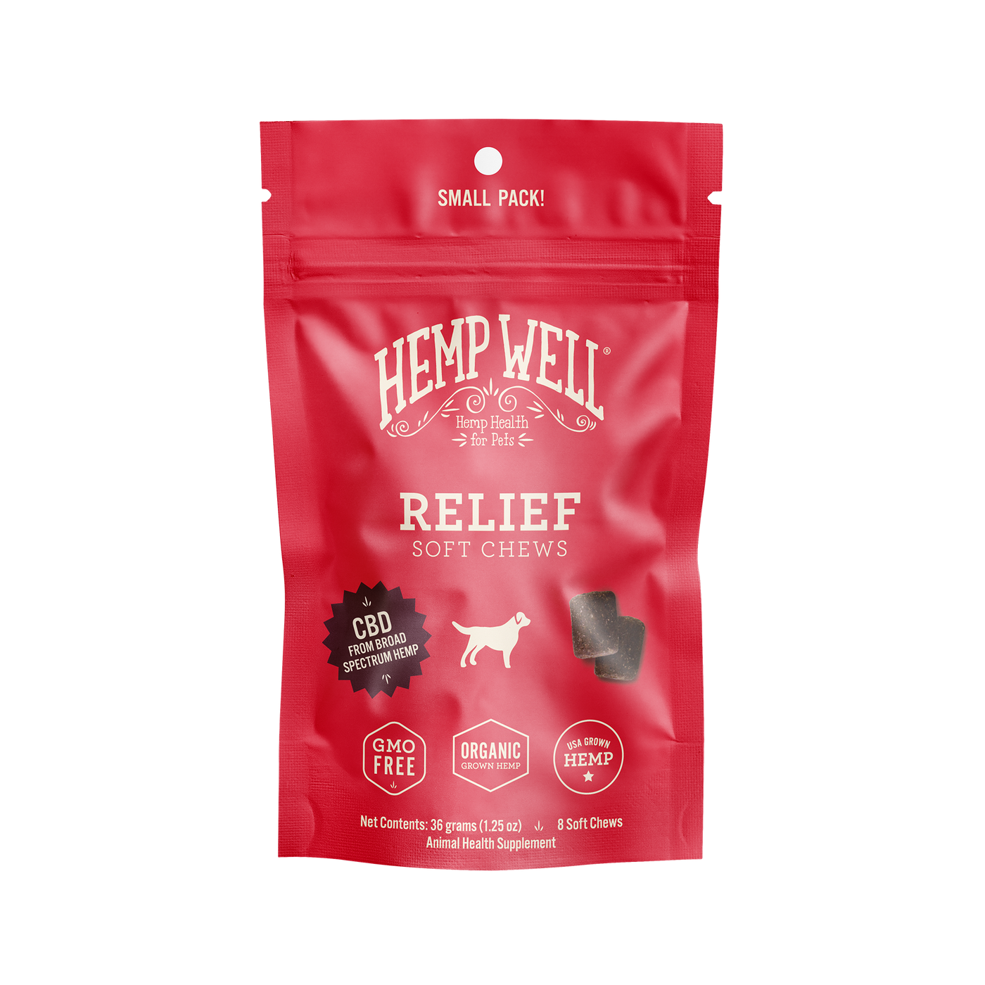 Relief CBD Dog Soft Chews - 8 ct