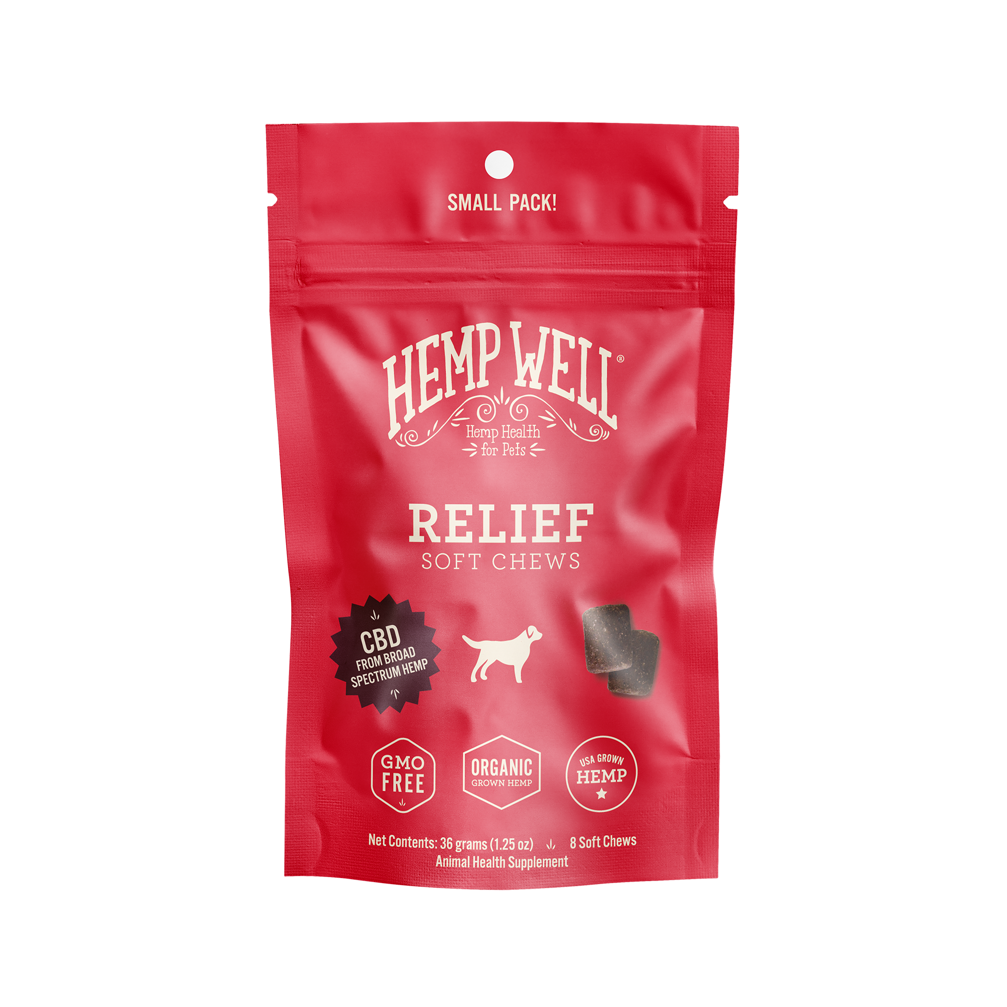 Relief CBD Dog Soft Chews - 8 ct