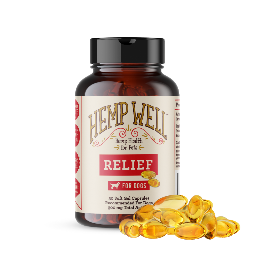 Relief CBD Capsules for Dogs - 30 ct