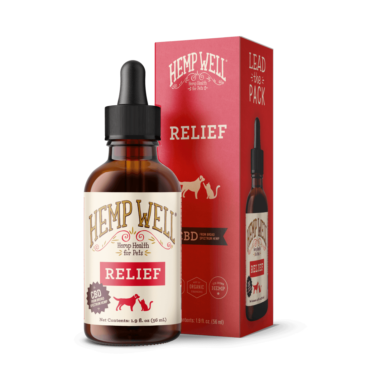 Relief CBD Oil Dog & Cat - 2 oz