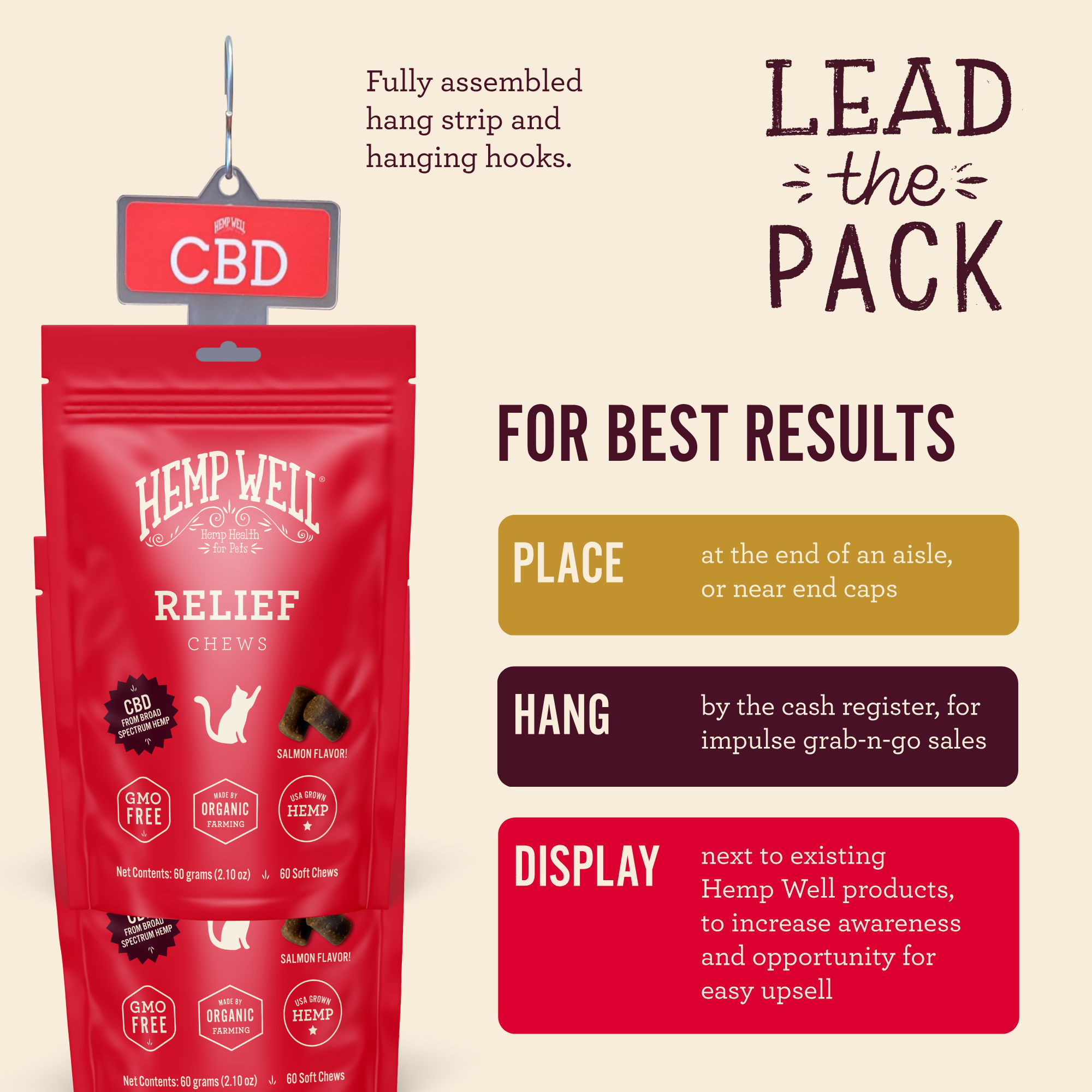 Relief Cat Soft Chew Hang Strip Kit (6 units)