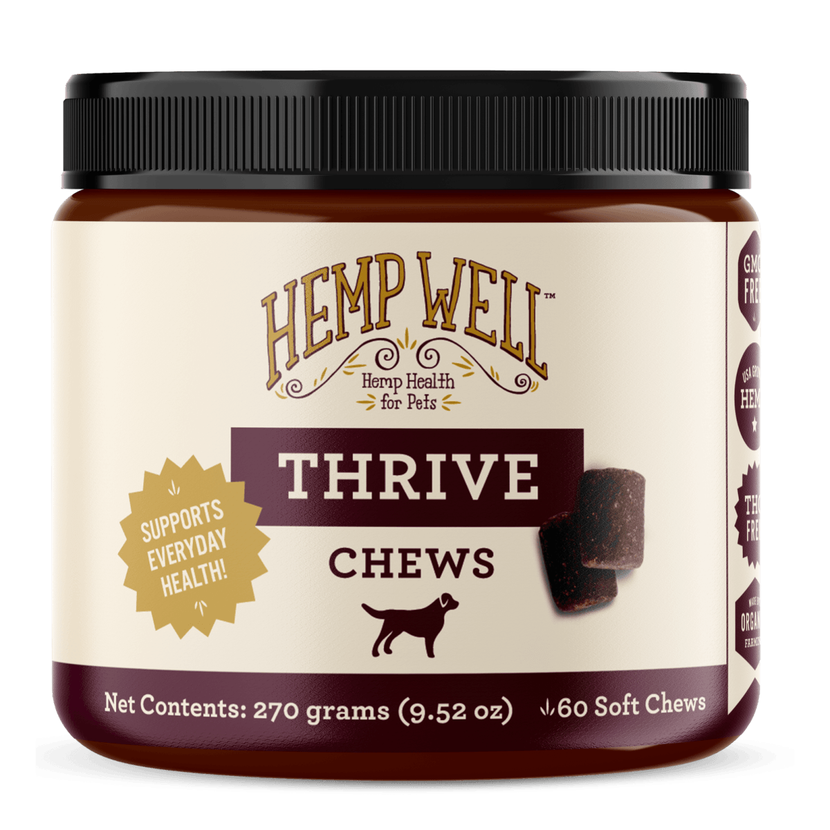 Thrive Dog Soft Chews - Hemp Well dog dog treats hemp